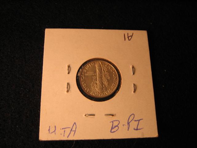 1941 Mercury Dime Reverse